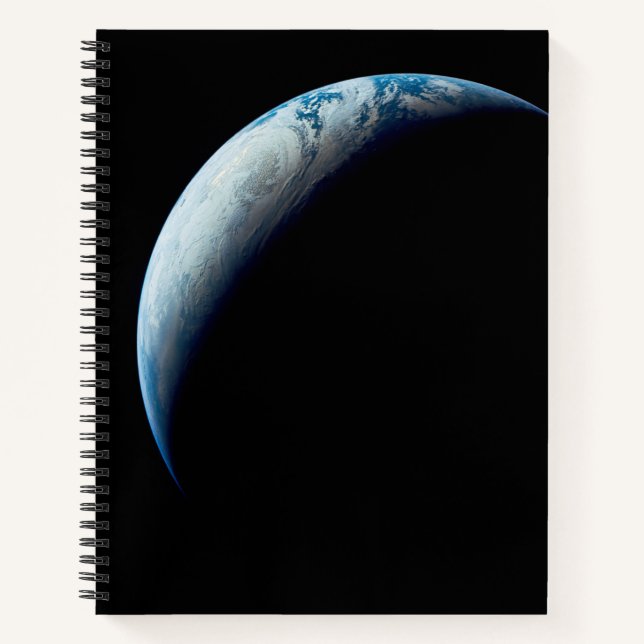 Crescent Earth Taken From The Apollo 4 Mission. 2 Notebook (Front)