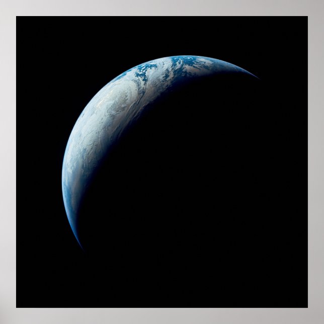 Crescent Earth Taken From The Apollo 4 Mission. 2 Poster (Front)