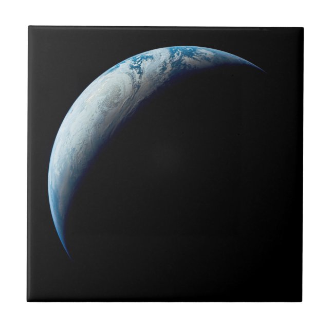 Crescent Earth Taken From The Apollo 4 Mission. 2 Tile (Front)