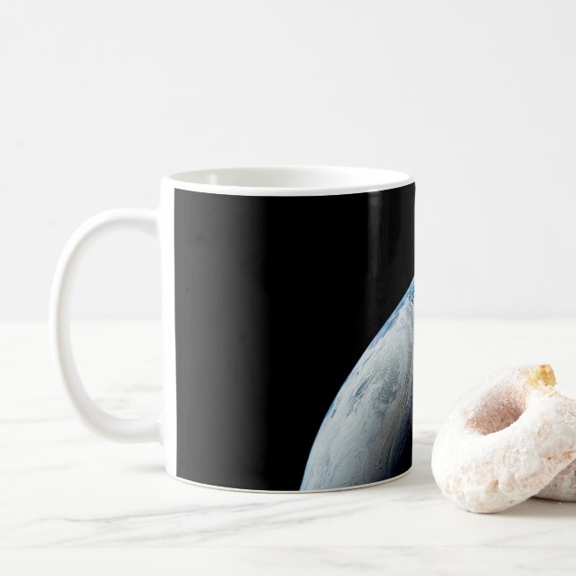 Crescent Earth Taken From The Apollo 4 Mission. Coffee Mug (With Donut)