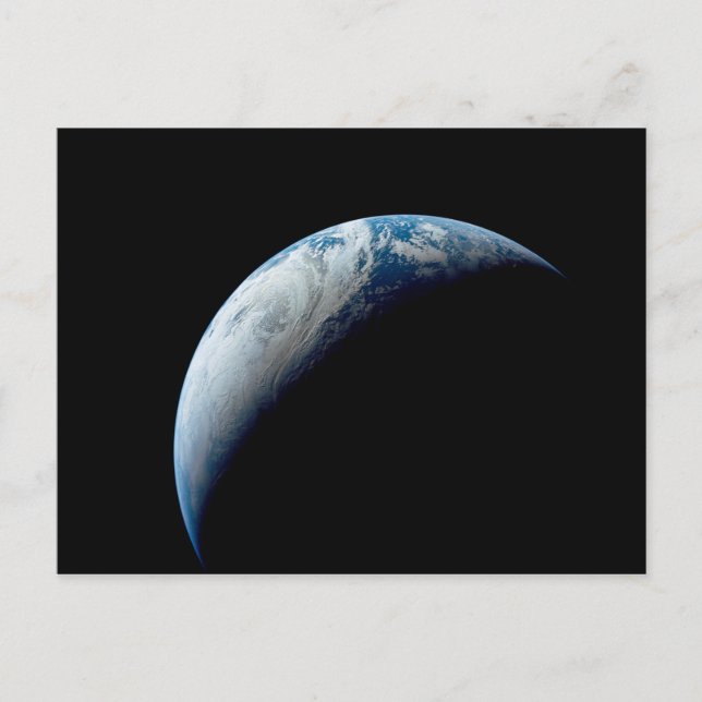Crescent Earth Taken From The Apollo 4 Mission. Postcard (Front)