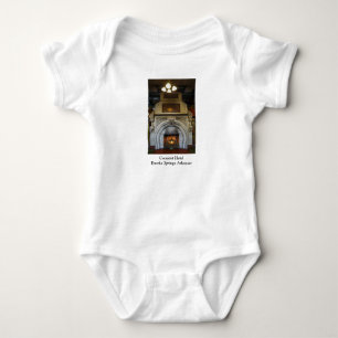Crescent Hotel Fireplace Baby Bodysuit