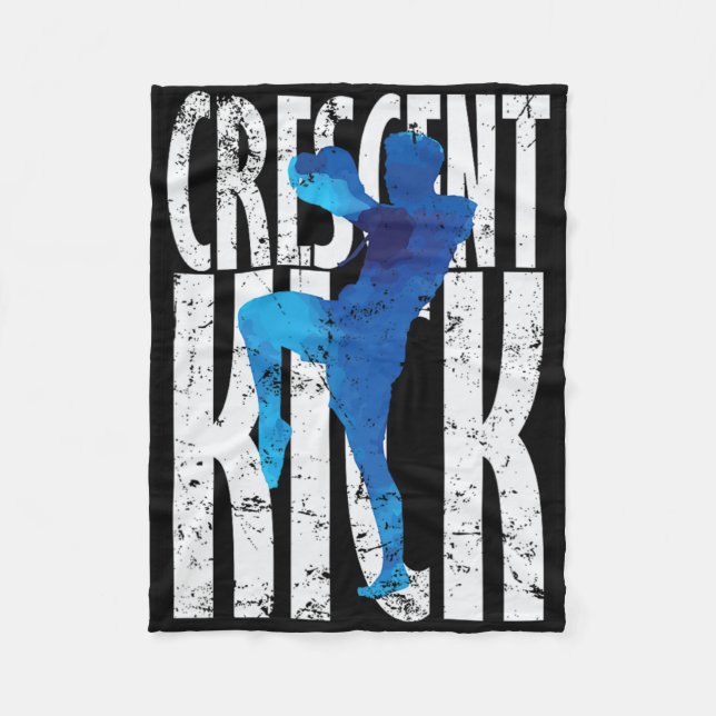 Crescent Kick Kickboxing  Fleece Blanket (Front)