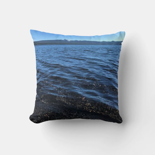 Crescent Lake, OR Throw Pillow (Front)