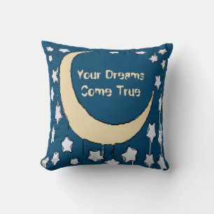 Crescent Lune Starry Night Jeter Oreiller