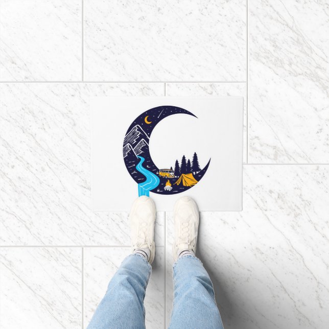 Crescent Moon Adventure Camping Doormat (Indoor)