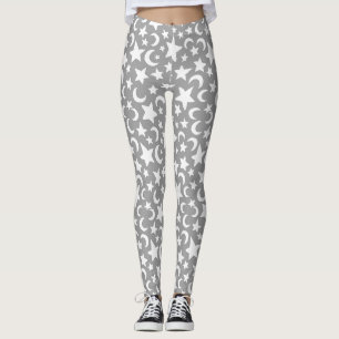 Crescent Moon and Stars Leggings