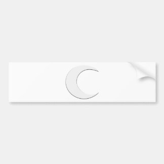 Crescent Moon Bumper Sticker