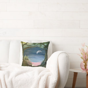 Crescent Moon, by Gary Poling Throw Pillow