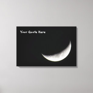 Crescent Moon Canvas Print