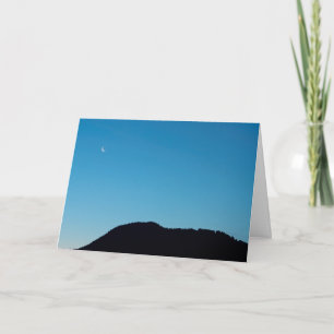 Crescent moon card