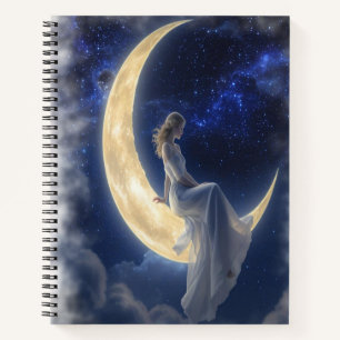 “Crescent Moon Dreamer Notebook – Magical Journal