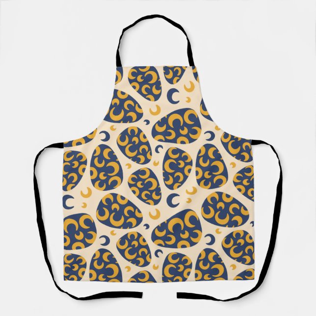 Crescent Moon Easter Egg Apron (Front)