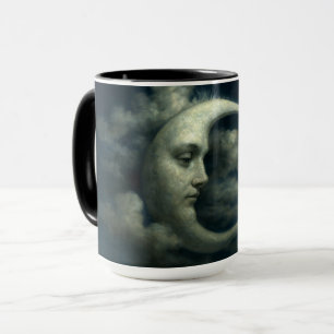 Crescent Moon Face Mug