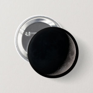 Crescent moon from NASA images 2 Inch Round Button