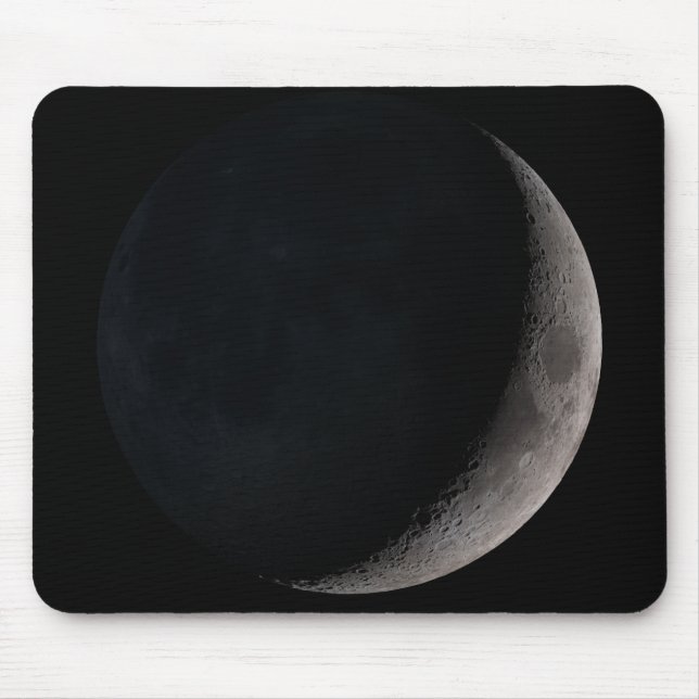 Crescent moon from NASA images  Mouse Pad (Front)