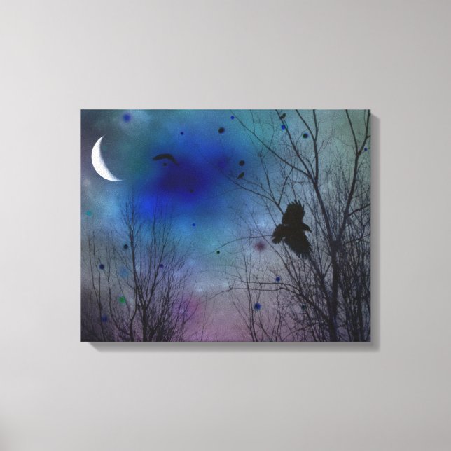 Crescent Moon Glow Canvas Print (Front)