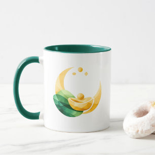 Crescent Moon Gold Pot St. Patrick's Day Mug