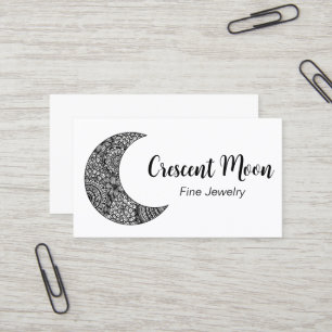 Crescent Moon Jewellery Maker Business Card