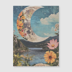 Crescent Moon Over Serene Landscape