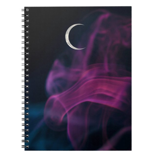 Crescent Moon Purple Notebook (Front)