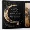 Crescent Moon Sun Halo Celestial Wedding Photo