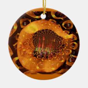 Crescent Moon Surreal Ornament