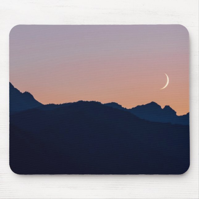 Crescent Moon & Venus | Seabeck, Washington Mouse Pad (Front)