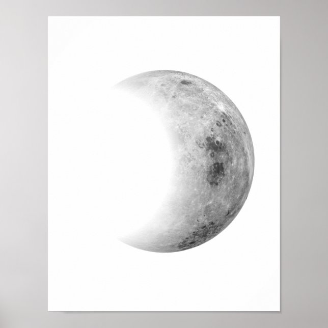 Crescent Moon Wall Decor, Moon Wall Decor (Front)