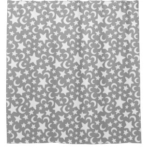 Crescent Moons and Stars Pattern