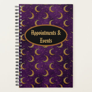Crescent Moons & Stars Customizable Planner