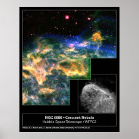 Crescent Nebula 6888 Hubble Telescope