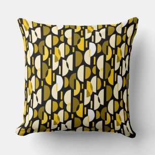 Crescent Pattern 010921 - Amber Throw Pillow
