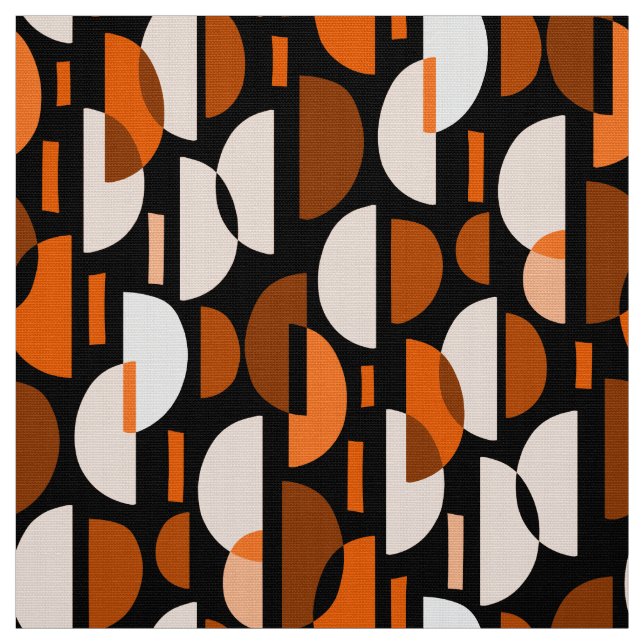 Crescent Pattern 010921 - Orange Fabric (Swatch)