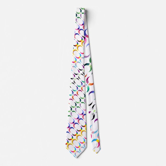 Crescent Pride Flag Moons Tie (Front)
