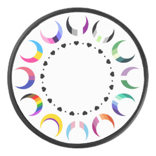 Crescent Pride Lunes et Coeurs Noirs