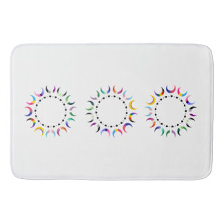 Crescent Pride Moons & Heart Ring Bath Mat