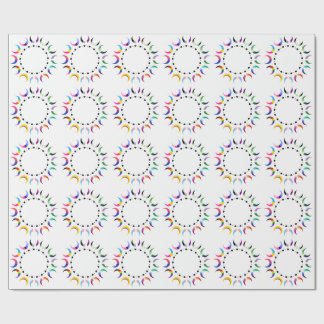  Crescent Pride Moons & Heart Ring  Wrapping Paper
