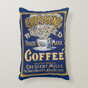 Crescent Roasted Coffee Accent Pillow