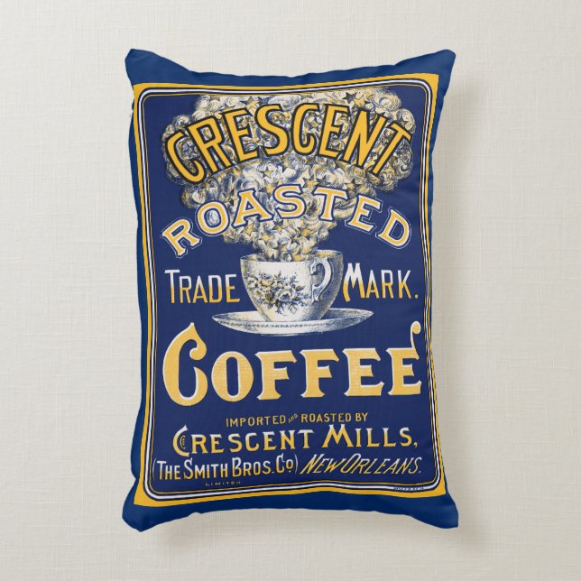 Crescent Roasted Coffee Accent Pillow (Front(Vertical))