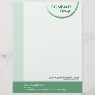 Crescent Shadow - Green Tones 02 Letterhead