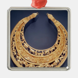 Crescent shaped pectoral from Tolstaya Mogila Metal Ornament