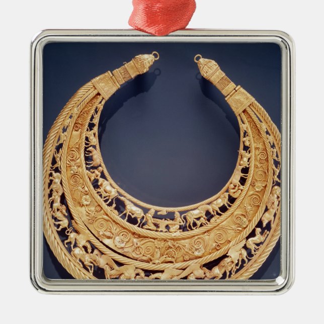 Crescent shaped pectoral from Tolstaya Mogila Metal Ornament (Front)