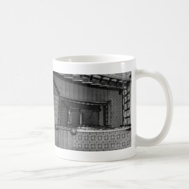 Crescent Stairwell Grayscale Coffee Mug (Right)