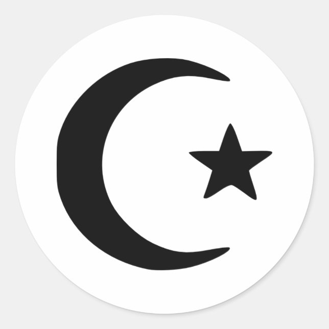 Crescent - Star Classic Round Sticker (Front)