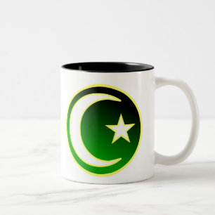 Crescent & Star of Islam Two-Tone Coffee Mug