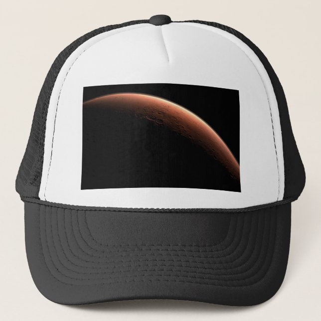 Crescent Sunrise on Mars the Red Planet Trucker Hat (Front)