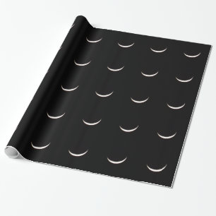 Crescent Winter Moon Wrapping Paper