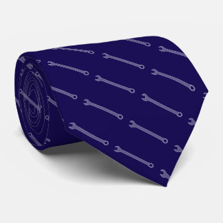 Crescent wrench blue tie