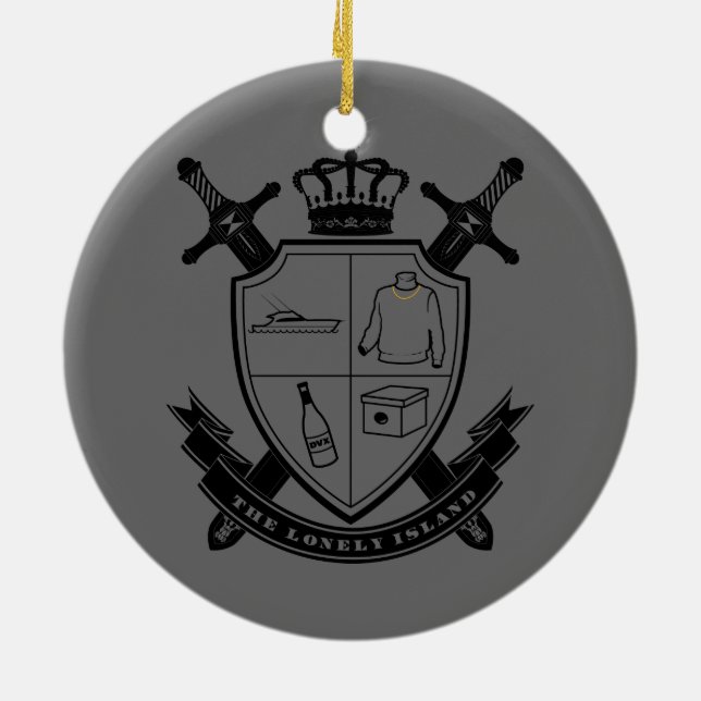 Crest Ceramic Ornament (Back)